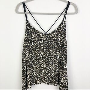 EIGHT SIXTY | Animal Print Leopard Strappy Top XL